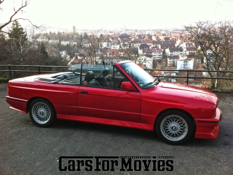 CarsForMovies | BMW E30 M3 1989 Deutschland Rot Schwarz Zivilfahrzeug Cabrio Bayern 2132 Oldtimer